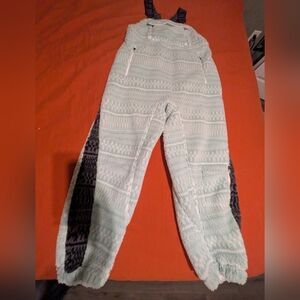 FP Movement by Free People Mint and Black Jumpsuit Overalls Salopette Size S